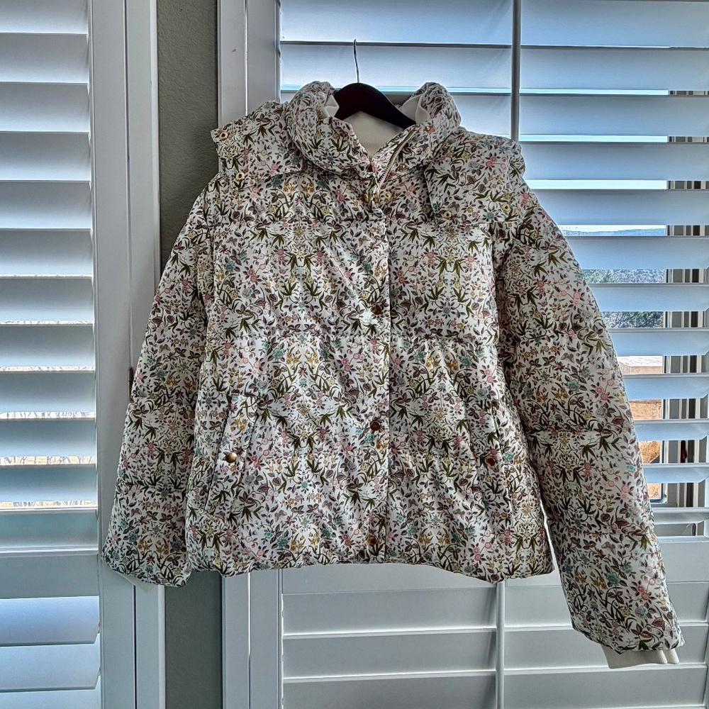 J.Crew Flurry Puffer Jacket with PrimaLoft® in Liberty® Tapestry floral